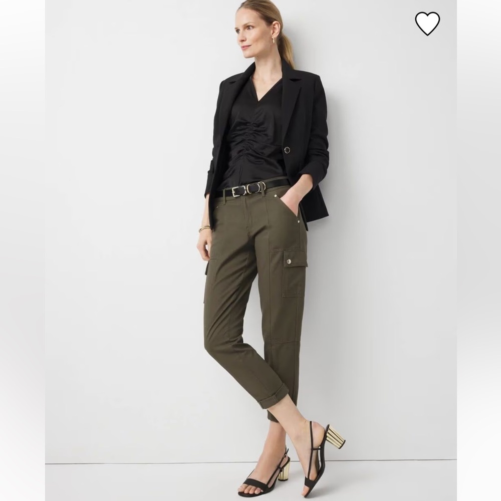 🍃🦋 White House Black Market Women’s Skimmer Cargo Skinny Ankle Pants